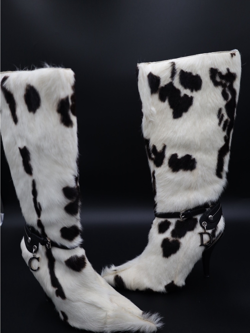 Rare Christian Dior cowhide boots